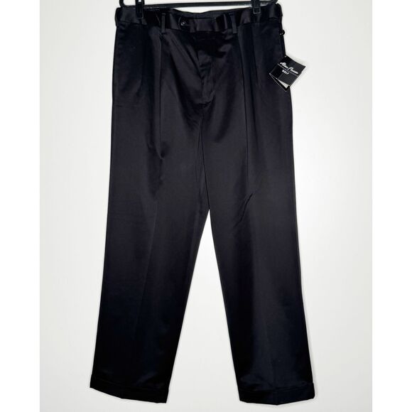 New Alan Flusser Golf Pleated Wrinkle Resistant Twill Pant Men's Size 38 x 32 - Picture 1 of 12